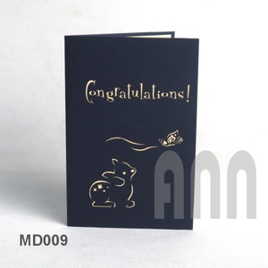 Mejor precio para hecho a mano 3D Deer Family Pop Tarjeta de felicitación Día de San Valentín Día del Padre Cumpleaños Baby Shower Regalos Papel Vietnam - Product Image 4