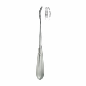 Juego de instrumentos quirúrgicos de 21cm/ 8-1/4 \ ", escofina de Nariz de corte curvo/hacia atrás, para cirugía plástica, hecho en Pakistán, de 2 a cm - Product Image 1