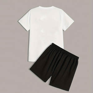 2025 hommes Shorts ensemble été mode deux pièces tenue confortable décontracté Streetwear vêtements quotidiens - Product Image 2