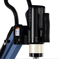 Mesin tap bor otomatis daya tinggi M3-20ED, lengan ketuk CNC tipe Rocker, Vertikal/Universal, Hemat waktu