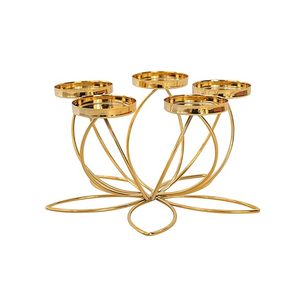 Portavelas de metal decorativo, candelabro de hierro hecho a mano para mesa de comedor, boda - Product Image 4