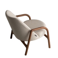Meubles de chaise en bois au design minimaliste et moderne, siège confortable avec coussin en mousse souple de qualité adapté à la consommation de café