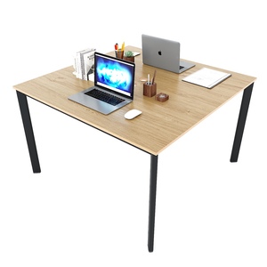 Mesa Ovalada con Tablero de Contrachapado Recubierto de Melamina y Patas de Hierro 120x120cm para 2 Personas HBOV038 - Product Image 2