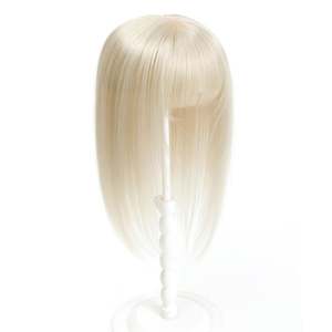 ท็อปเปอร์ผมแท้รัสเซียแบบเรมี่ พร้อมหน้าม้า ฐานโมโน สีบลอนด์มุก # 1001 - Product Image 1