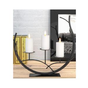 Vintage inspired metal candle holder <b>set</b> handcrafted <b>for</b> indoor <b>outdoor</b> use living room <b>dining</b> table bedroom patio - Product Image 1