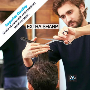 Ciseaux de coiffeur de qualité supérieure 7.5 \ "pour la coupe de cheveux Ciseaux de coupe de cheveux à usages multiples Outil de beauté - Product Image 3