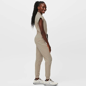 ชุดเครื่องแบบสครับตลอดทั้งวันมีดีไซน์แขนสั้นผ่อนคลายและคอตั้งพับได้เพื่อการใช้งานที่ยาวนาน - Product Image 2