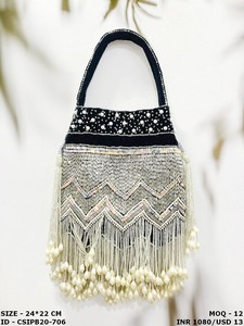 Embrague indio hecho a mano con cuentas de cristal Batwa Potli Ideal para regalos de boda, ocasiones festivas y accesorios de fiesta - Product Image 4