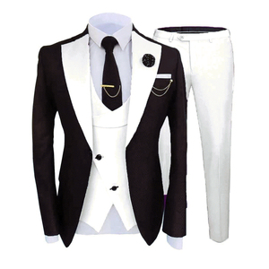 Trajes de Blazer Modernos de Alta Calidad para Hombre, Estilo Boda, Cierre de Botones y Cremallera, Pantalones con Cierre, Talla XL, Antiestático - Product Image 2