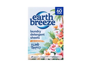 Hojas de Detergente para Ropa Earth Breeze Island Tropics – 60 Lavados - Product Image 1