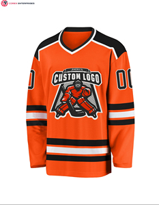 Camiseta de hockey reversible unisex con logotipo personalizado OEM chaqueta de uniforme de hockey sobre hielo unisex con nombre de equipo técnicas de impresión sublimadas - Product Image 2