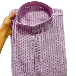 ชุดนอนผ้าไหม Kurta สำหรับผู้ชายคอลเลคชั่นใหม่ชุดปาร์ตี้ปักเลื่อมทำงานทั้งสองข้างแห้งเร็วทุกฤดูกาล - Product Image 1