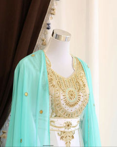 Modern Moroccan Islamic <b>Kaftan</b> for <b>Women</b> Long Floor-Length Beach Dress with Breathable Long Sleeves ODM Supply - Product Image 1