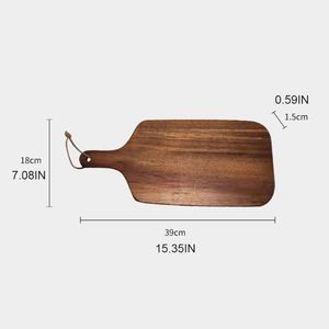 Natural Acacia Wood Rectangle Thick Cutting Board Premium Quality Knife-Friendly for Food Preparation and Serving Durable - Product Image 1