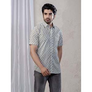 Chemise décontractée pour homme en coton imprimé à manches courtes, 100 % popeline respirante, taille XL - Fourniture ODM - Product Image 3