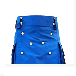 Kilt hybride utilitaire en tissu personnalisé de qualité supérieure pour hommes, nouveau design avec sangles en cuir réglables et couleur personnalisée - Product Image 3