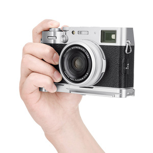 Poignée métallique dédiée JJC, <span class=keywords><strong>support</strong></span> en L antidérapant pour FUJI X100VI, conception de <span class=keywords><strong>plaque</strong></span> de trépied à dégagement rapide de type Arca Swiss - Product Image 5
