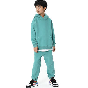 Sudadera con Capucha y Pantalones Deportivos Personalizados para Niños, Unisex, de Algodón/Poliéster, Transpirables, Resistentes al Viento, para Invierno - Product Image 6