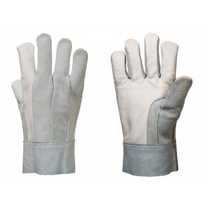 Goat Grain Leather Working <b>Gloves</b> Interlock Cotton Fabric Breathable Waterproof for <b>Screen</b> Fire Proof Customizable Color Size - Product Image 1