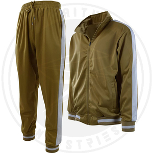 Chándal de entrenamiento Unisex ligero y elegante, chaqueta de cuello alto con cremallera para hombre, pantalones apilados elásticos de secado rápido, transpirables para invierno - Product Image 4