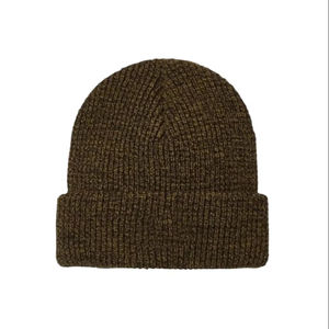 Bonnet en tricot côtelé à revers en acrylique respirant imperméable personnalisé à motif écossais chaud pour adultes automne hiver unisexe - Product Image 1