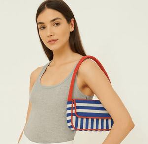 Indian Handmade Beaded Baguette Bag with Handle Casual Handbag Multicolor <b>Bead</b> <b>Assortment</b> Handcrafted by Local Artisans - Product Image 2