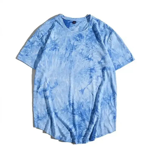 Camisetas de lavado ácido para hombre hechas a medida High Street Wear Diseño de logotipo de manga corta de gran tamaño Diferentes colores Tallas grandes 100% Algodón - Product Image 1