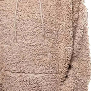 Quality Product Latest Fashion Custom Winter Faux Fur Pullover <b>Hoodie</b> Blank <b>Sherpa</b> Fleece Men's <b>Hoodies</b> - Product Image 6