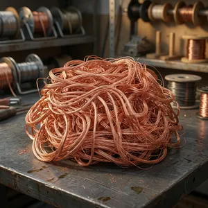 Déchets de câbles en cuivre pur de haute pureté, fil de cuivre fin, matériau de recyclage pour le traitement des métaux - Product Image 2