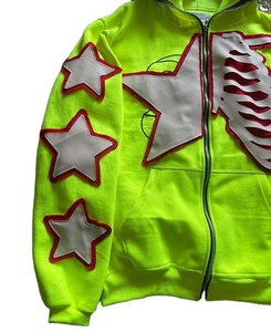 Sudaderas con capucha térmicas con cremallera completa personalizadas para hombre Ropa de calle de invierno con estampado personalizado Sudaderas con capucha y sudaderas para hombre - Product Image 3