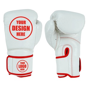 Guantes de boxeo de cuero de 6oz, guantes de boxeo al por mayor de 14oz, guantes de boxeo para exteriores, guantes de boxeo directamente de fábrica - Product Image 2