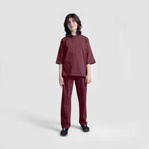 Chemise confortable bordeaux 002 avec un élément de mode simple - Product Image 4