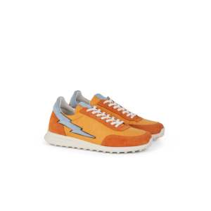 Zapatos Deportivos Moyo 1 Ndebele CW para Hombre, Transpirables, de Gamuza, con Cordones, Estilo Baloncesto, Color Naranja Ndebele, Entresuela de EVA, Suela de Goma - Product Image 1