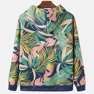 Sudaderas con capucha de sublimación de color personalizado para hombres Ropa de moda Fleece Tallas grandes Nuevo diseño básico Sudaderas con capucha de mezcla de algodón - Product Image 2