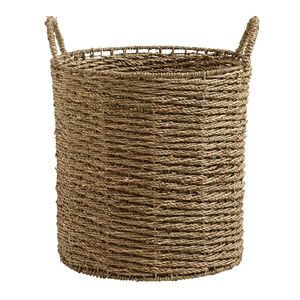 Best Selling Seagrass Tote <b>Basket</b> with Handles Woven Natural <b>Storage</b> <b>Basket</b> for Laundry <b>Toys</b> Blanket Home Decor Organizer Bin - Product Image 1