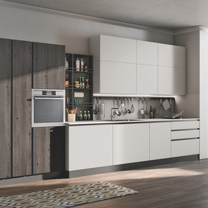 Gabinete de base de fregadero de cocina pequeño y moderno para habitaciones pequeñas Material de madera de color gris - Product Image 6