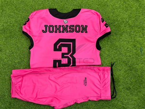 Uniforme de football américain à manches courtes imprimé sur mesure, taille plus, respirant, séchage rapide pour hommes avec logo personnalisé, service OEM ODM - Product Image 5