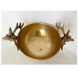 Bols de service modernes ronds en aluminium à tête de cerf, parfaits pour les collations aux fruits secs, idéaux pour la décoration de table de mariage dans un hôtel et un restaurant. - Product Image 5