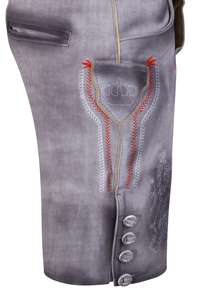 Vente en gros de shorts en daim léger pour hommes Lederhosen traditionnel allemand bavarois Oktoberfest broderie boutonnée devant plat - Product Image 4