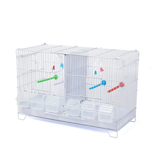 <span class=keywords><strong>Cage</strong></span> d'élevage de canaris à toit ouvert en fil métallique fait à la main - Product Image 2