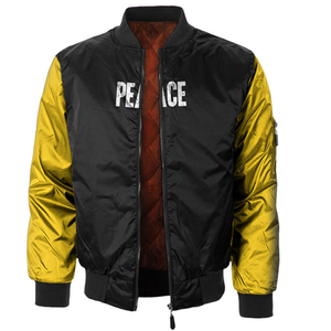 Chaqueta Casual de Invierno Cortavientos 100% Poliéster Diseño Personalizado de Moda Chaquetas Bomber con Estampado por Sublimación para Hombre Adulto - Product Image 1
