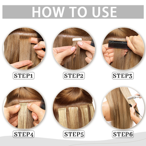 K.SWIGS ราคาโรงงานขายส่ง คุณภาพสูง ผมแท้จีนแบบเรมี่ ต่อผมแบบเทปใส นุ่ม ทนทาน ไม่พันกัน สไตล์หรูหรา - Product Image 4