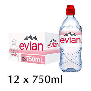 Evian Natural Spring <b>Water</b> 100% Pure ISO Certified Premium Bottles 33.8 Fl Oz (Pack of 12) for Daily Use - Product Image 5