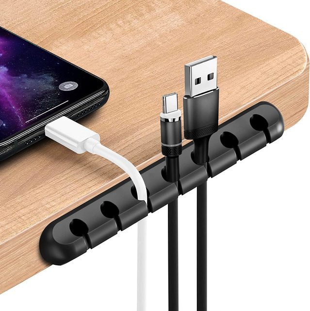 JUXINDA Cable Management Organizer Box for Desk Charging Station Multiple Cord Holder Cover for Power Strips Phone Charger Cords