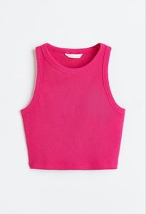 Customizable Women's Short Tank <b>Top</b> Knitted Tank <b>Top</b> for Sports Training & Yoga Sportswear - Product Image 5