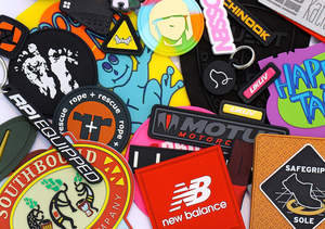 Patch en caoutchouc PVC 3D avec crochet, patch uniforme à <span class=keywords><strong>coudre</strong></span> ou à repasser, tissu en feutre doux, logo personnalisé OEM - Product Image 2