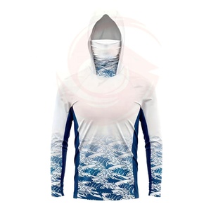 เสื้อฮู้ดตกปลา UPF 50 สำหรับกิจกรรมกลางแจ้ง ระบายอากาศ แห้งเร็ว ป้องกันเหงื่อ ประสิทธิภาพสูง ปรับแต่งได้ ขายส่ง - Product Image 1