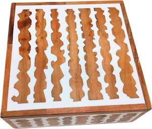 Classic Bone Inlay Jewelry Organizer Elegant & Chic Artisan Bone Inlay Jewelry Storage <b>Box</b> for Women for bridal jewelry <b>box</b> - Product Image 4