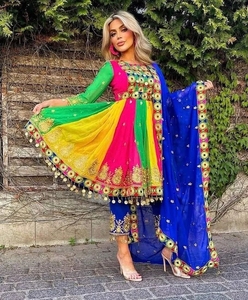 Banjara Tribal ethnique Kuchi robe Afghan/Pakistan traditionnel multicolore fête porter belle robe Kochi 5520 en grande taille - Product Image 5