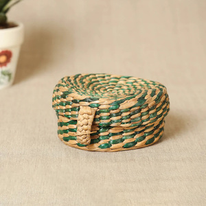 <b>Water</b> hyacinth box lowest price storage boxes handmade lidded <b>container</b> for room organization - Product Image 2